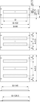Купить SE Поворотная передняя панель с вырезами 450x600 NSYMUCH456