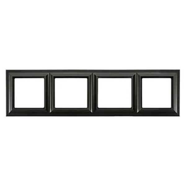 JUNG Eco Deco Рамка 4-поста термопласт черный матовый EPD484SWM