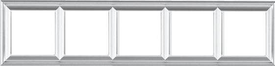 JUNG EcoProfi DECO Алюминий Рамка 5-ая EPD485AL