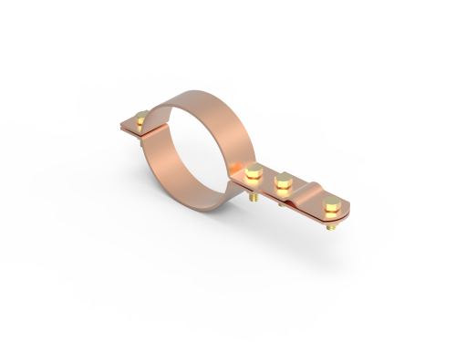 DKC Хомут на металлические трубы, D80 мм, медь