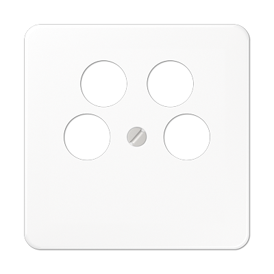 JUNG Крышка для SAT-TV-розетки с 4-мя гнездами белая CD561-4SAT2WW