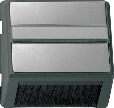 Gira E22 Сталь Накладка для приборов с квадратной центральной панелью 068220