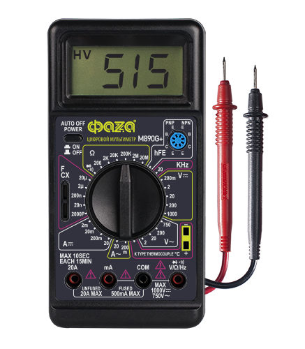 ФАZA Мультиметр Мультиметр цифровой M890G+ .5008854