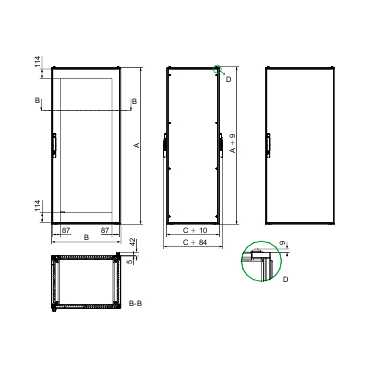 Купить SE SF Шкаф для электрооборудования 1200x800x600 NSYSF12860E