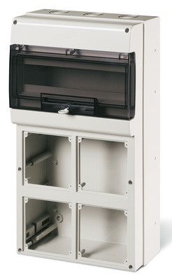 DKC Корпус на 16 модулей и 4 поста с основанием 136х125 мм.