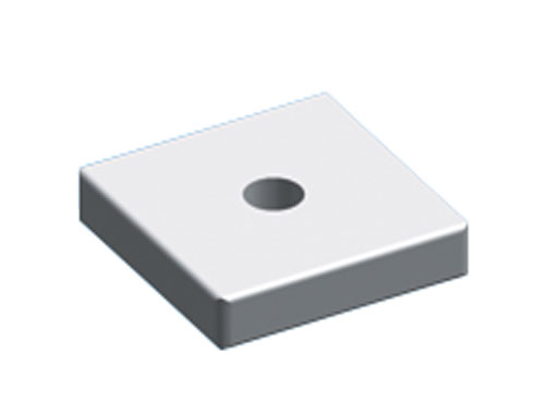 ABB Гайка квадратная М4 20х20х4мм (упак=10шт) ZX227P10