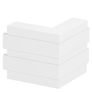 Купить OBO Bettermann Угол внешний кабель-канала Rapid 45-2 нерегулируемый 53x165 мм, ПВХ, белый 6113410