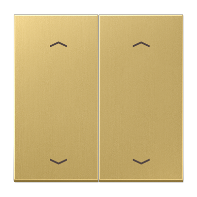 JUNG Клавиша для KNX кнопки, 2 группы, с символами "стрелки" металл латунь Classic ME102PC