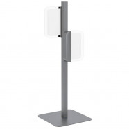 Eglo 98878 Настольная лампа ERVIDEL, LED 2x4,5W, 960lm, L155, B60, H500, основание: B180, T180, сталь/пластик, черный/прозрачный/матовый