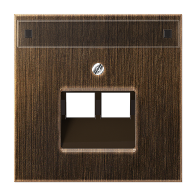 JUNG крышка для модульных разъемов, латунь Antik ME2969-2NAUAAT