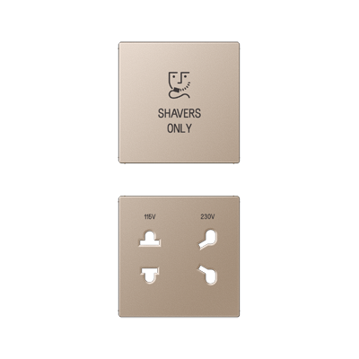 JUNG Накладка бритвенной розетки, шампань SOA7522CHPL