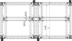 Купить SE 2 Кронштейна для сдвоенного крепления промежуточных плат NSYSIBTB