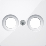 Купить SE Merten SM Бел Актив Накладка розетки TV-FM 2 отверстия MTN4122-0325