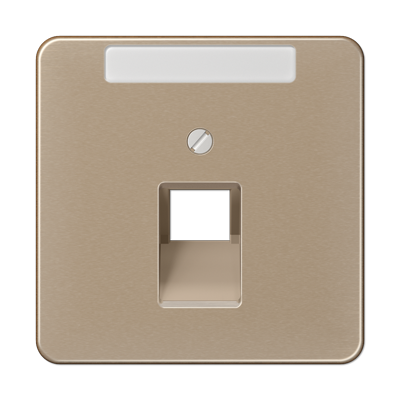 JUNG CD 500/CD plus Бронза Накладка 1-ой наклонной ТЛФ/комп розетки с полем для надписи CD569-1NAUAGB