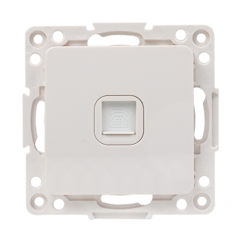 EKF PROxima Стокгольм Белый Розетка RJ-11