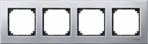 Купить SE Merten SM M-Elegance Платина серебро Рамка 4-ая MTN403460