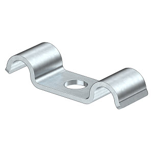 Купить OBO Bettermann Крепежная скоба металлическая двойная, однолапковая 25 мм 1009493