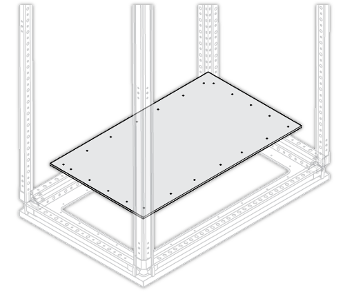 ABB Фланец кабельного ввода глухой W500/D500 1STQ007668A0000