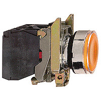 Купить SE XB4 Кнопка 22мм 48-120В с возвратом, с подсветкой XB4BW35G5