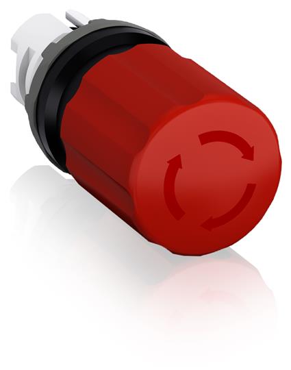 ABB MPET3-10B Кнопка красная (только корпус) ГРИБОК отп. поворачиванием 30мм 1SFA611520R1001