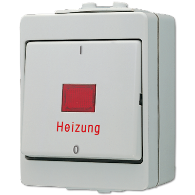 JUNG Аварийный выключатель для отопительных систем 16AX 400V ~ для накладного монтажа IP44 603HW