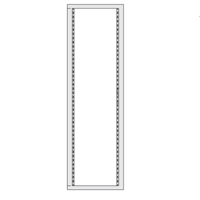 DKC Рама задняя 46U для 19" оборудования в корпуса DAE/CQE 2200 x 600мм R5CRK2260