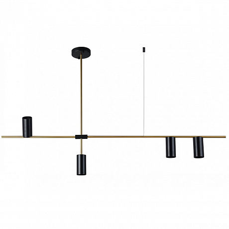 Kink Light 07621-4,19 Подвес Рия черный L123 h55 GU10 4*10W