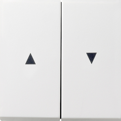 Gira F100 Бел глянц Клавиша для жалюзи 2-ая со стрелками 0294112