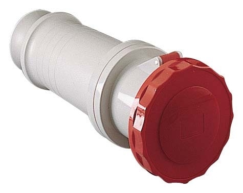 Купить SE PratiKa Розетка кабельная, винтовой зажим, 63А 3P+E IP67 380В 81482