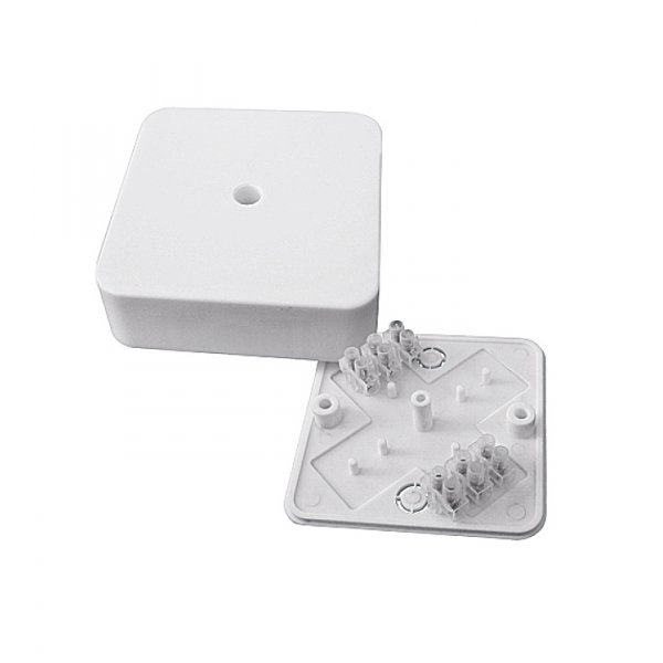 EKF PROxima Коробка разветвительная КМР-030-030кг наружная (75х75х26) белая с клеммником