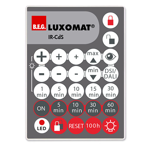 BEG Пульт управления для сумеречных выключателей IR-CdS 92577