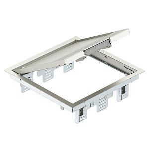 Купить OBO Bettermann Лючок GES9M-2 (универсальный) 12xModul45 (нержавеющая сталь) 7405371