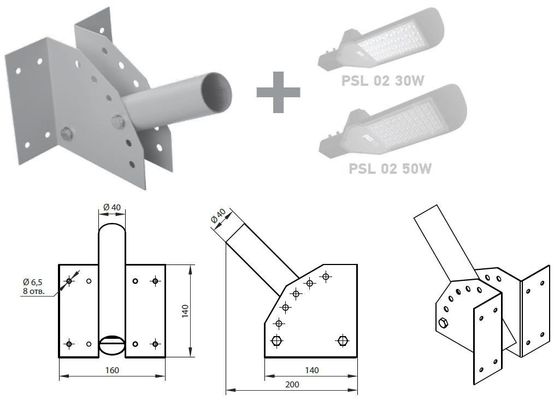 Купить Jazzway Держатель для уличного светильника PSL(РКУ) D40*1.5 (на стену) .5009516