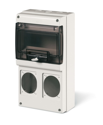 DKC Корпус на 8 модулей и 2 поста с основанием 70х87 мм. Тип M340