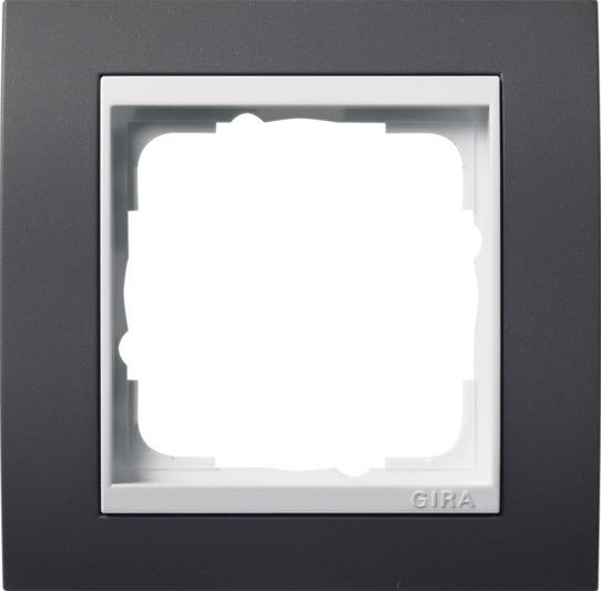 Gira Event Антрацит/Бел.глянц. Рамка 1-ая 0211328