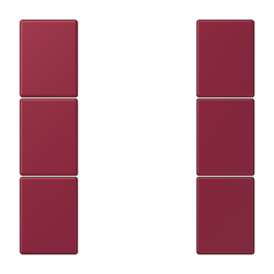 JUNG Набор накладок 3 группы для модулей F50 термопласт Les Couleurs® Le Corbusier LC503TSA4320M