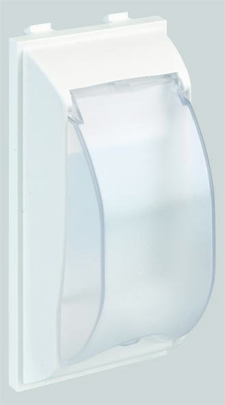 Simon Connect Белая Плата с крышкой для автомата формата DIN, Cima-модуль 33х52x108 мм SMN-9