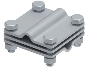 OSTEC Соединитель 65х65 пруток-пруток с разделительной пластиной, гор. цинк