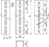 Купить SE Стандартные вертикальные рейки (2 шт.) 2200мм NSYVR22