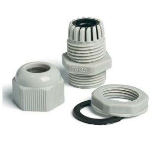 Hyperline PG-7 Кабельный ввод (зажим кабельный с контргайкой), под кабель D3-6.5мм, IP68, цвет серый 18120