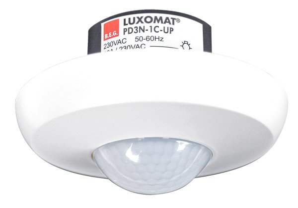 BEG Белый Датчик движения потолочный 360°, диаметр действия 10м IP20 92186