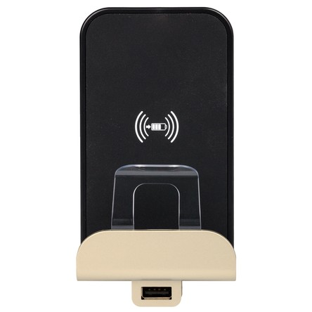 Legrand Etika Слоновая кость Беспроводное зарядное устройство Qi 1А с дополнительным разьемом USB A 5В 2,4А 672337