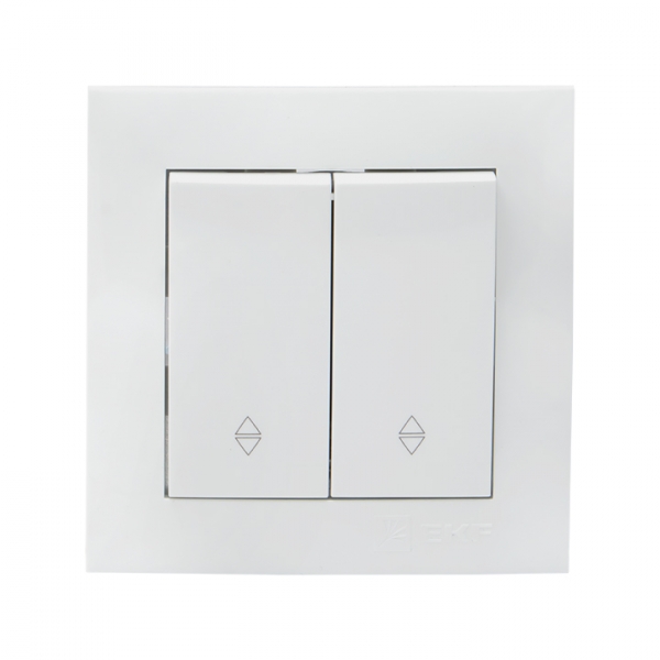 EKF PROxima Валенсия выключатель 2-кл. 10А белый проходной