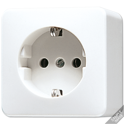 JUNG Слоновая кость Розетка с заземлением 16А 250V накладного монтажа 321A