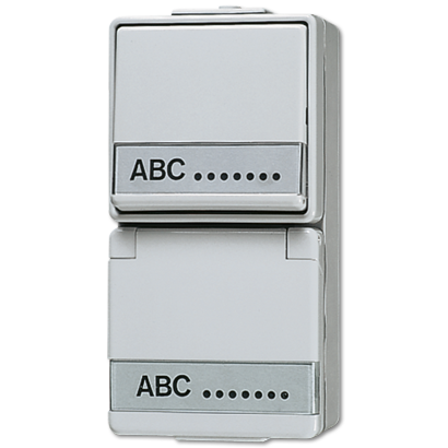 JUNG Штепсельная розетка SCHUKO для накладного монтажа с универсальным выключателем IP44 676NAW