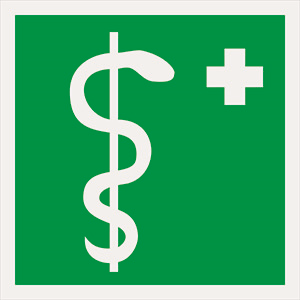 Белый свет Знак безопасности BL-1515.EC05"Медицинский кабинет" a18487