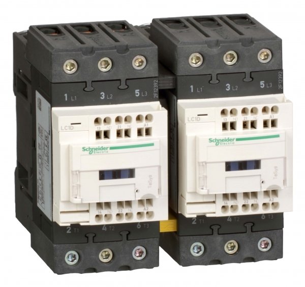 SE Contactors D Контактор реверсивный 3Р Everlink AC3 440В 40A, катушка управления 115В AC 50/60Гц LC2D40A3FE7
