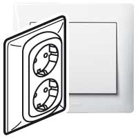 Legrand Galea Life Белый Розетка 2-ая с/з 771030