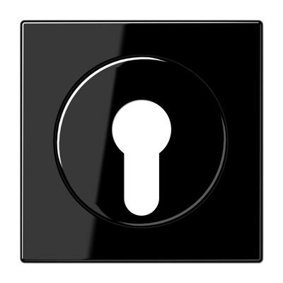 JUNG Крышка к выключателю для замочного механизма чёрная LS928SW