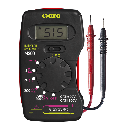 ФАZA Мультиметр Мультиметр цифровой M300 .5008779